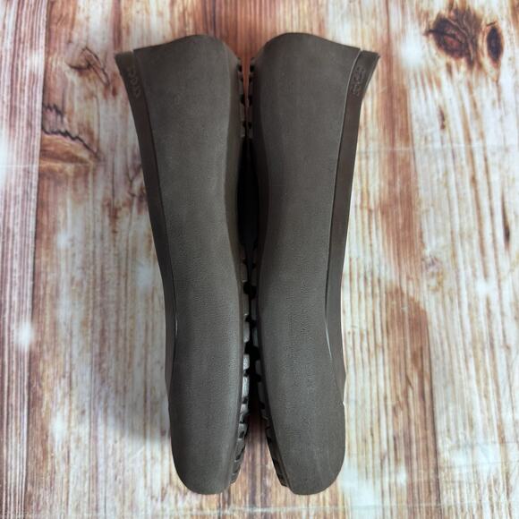 Crocs MAMMOTH LEOPARD Womens Size 7 Brown Ballet Flats Slip On Shoes Loafers - Picture 7 of 10